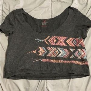 Feather Grey Crop Top